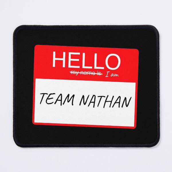 Item preview, Hello Im Team Nathan Name Tag Custom Personalised Design designed and sold by CreatedbyJR.
