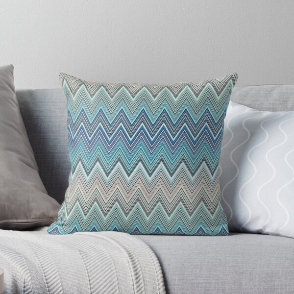 Missoni Wohnkultur blaues Design Dekokissen