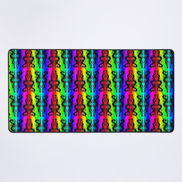 Item preview, Celtic Black Dragons on Rainbow designed and sold by ingridthecrafty.
