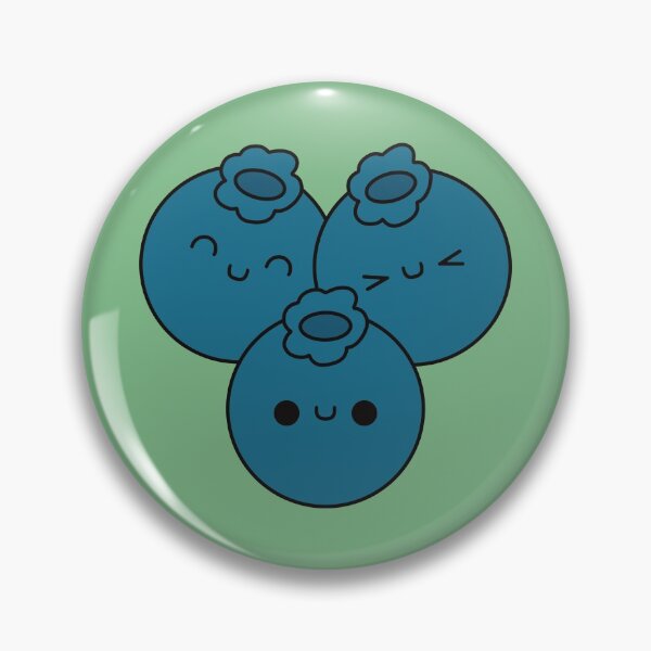 Artikelvorschau, Süße Blaubeeren - Kawaii Blaubeeren entworfen und verkauft von KawaiiByDice.