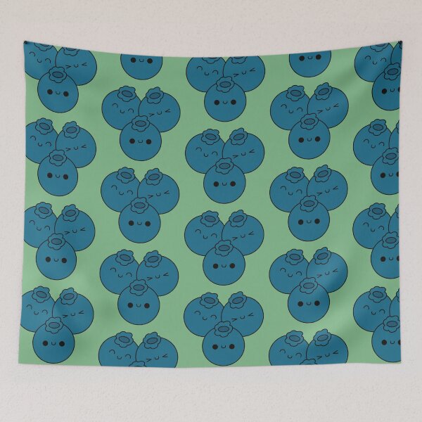 Item preview, Cute Blueberries - Kawaii Blueberries designed and sold by KawaiiByDice.