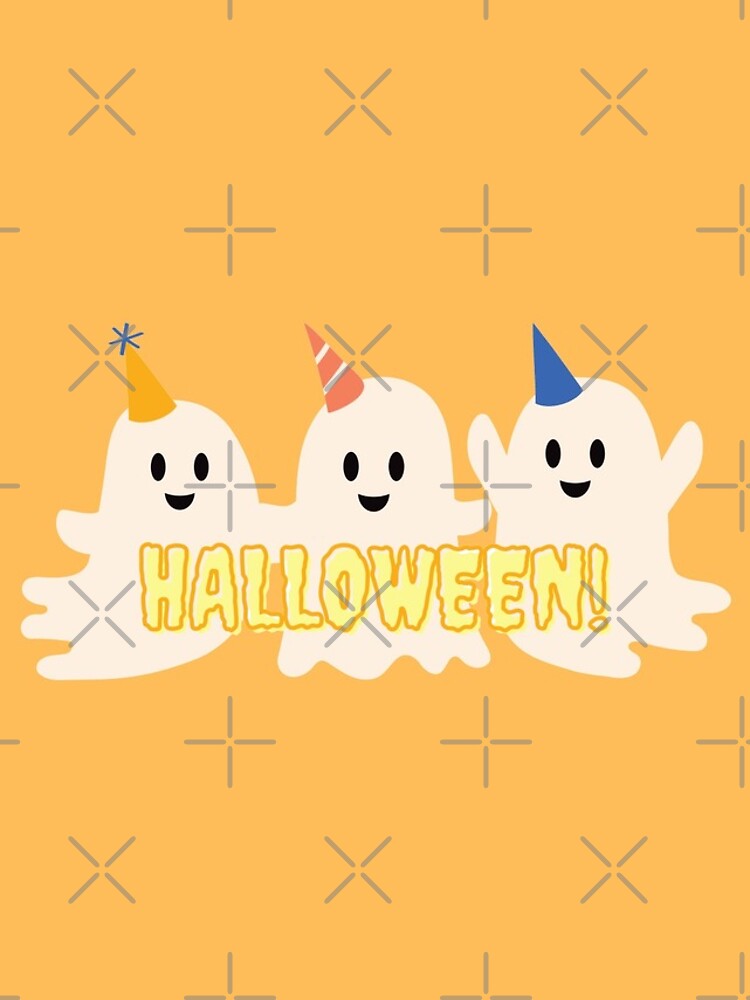 Thumbnail 4 of 4, iPhone Case, Halloween Ghost Party - Orange - designed and sold by TediWinter.