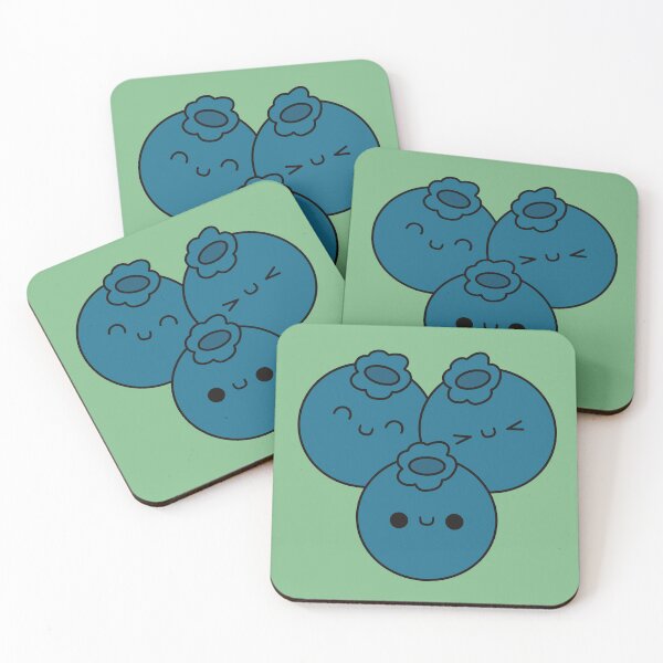 Item preview, Cute Blueberries - Kawaii Blueberries designed and sold by KawaiiByDice.