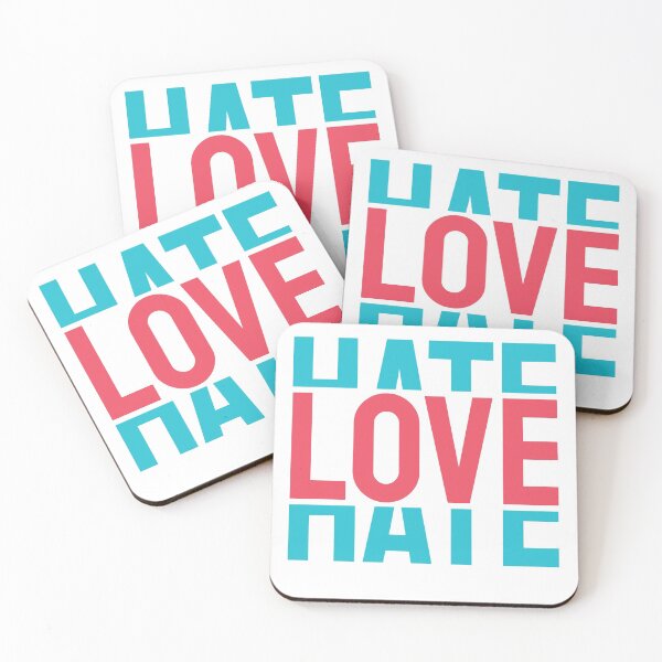 Item preview, Love Hate Cool Design White Version designed and sold by Nadheesh.