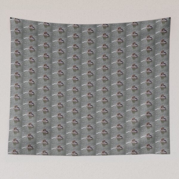 Item preview, Hybrid Duck with Red Eye Preening Photograph designed and sold by naturegallery.