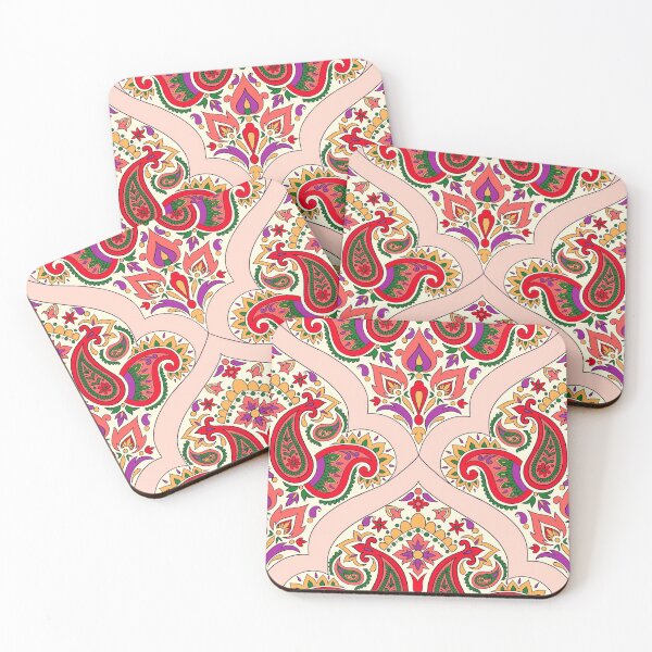 Item preview, Seamless Paisley Pattern - Peachy Pink designed and sold by SemDesigns1.