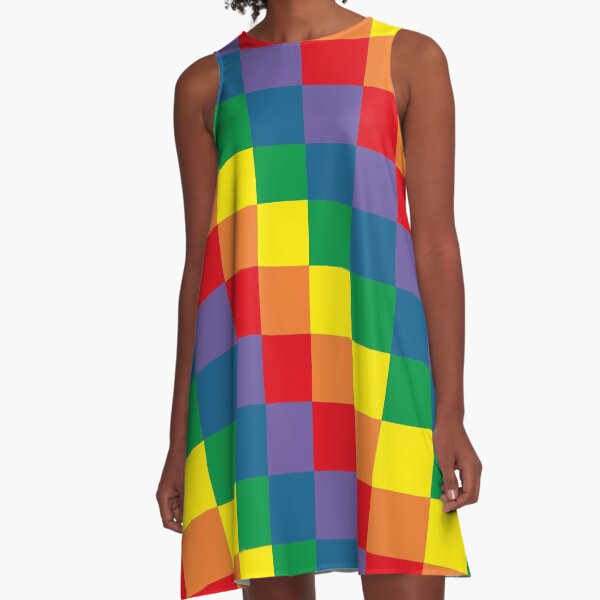 Colorful geometry A-Line Dress