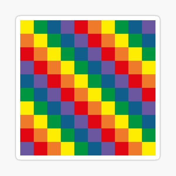 Colorful geometry Sticker