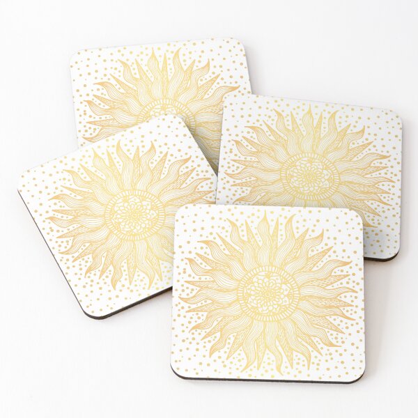 Item preview, Sun Mandala Gold Confetti designed and sold by Julie Erin Designs.