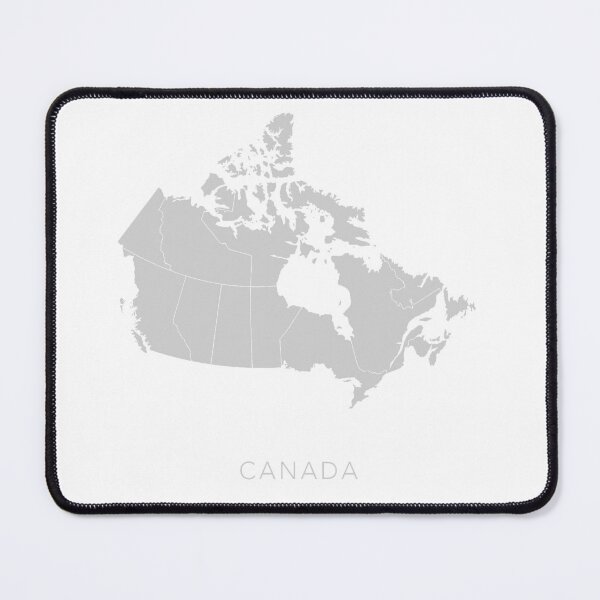 Item preview, Modern Minimal Map of Canada in Grey and White designed and sold by By-Danni-Marie.