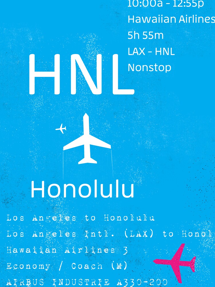 Honolulu Airport Code Sticker By Pranatheory Redbubble   Bg,f8f8f8 Flat,750x,075,f Pad,750x1000,f8f8f8.u3 