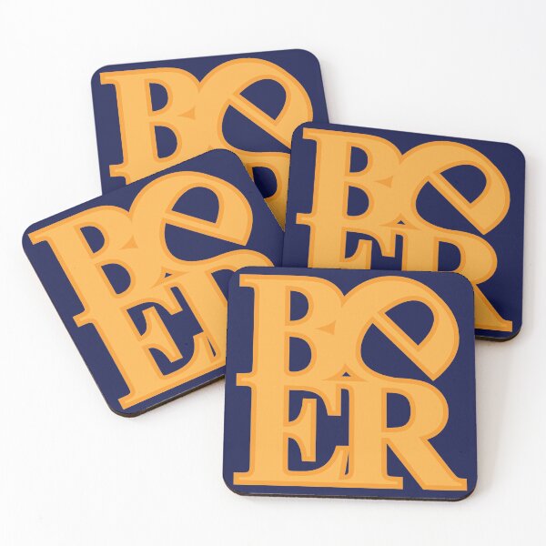 Item preview, LOVE BEER Amber Typography Bold designed and sold by gstrehlow2011.