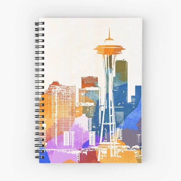 Item preview, Colorful Seattle Skyline designed and sold by Dan9900.
