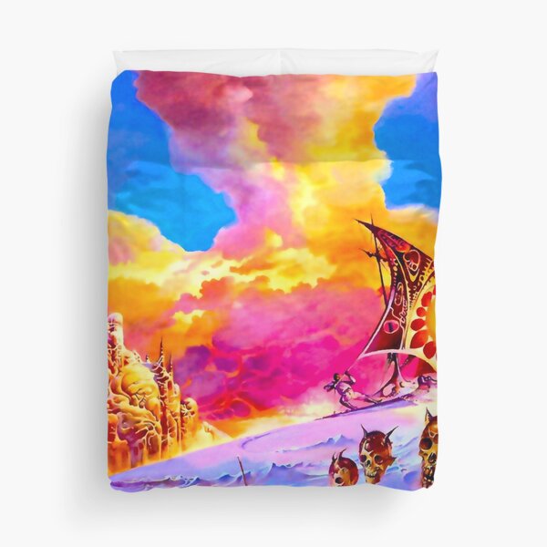 The Island of Dr. Death and other Stories - Vintage Sci-Fi Art Duvet Cover