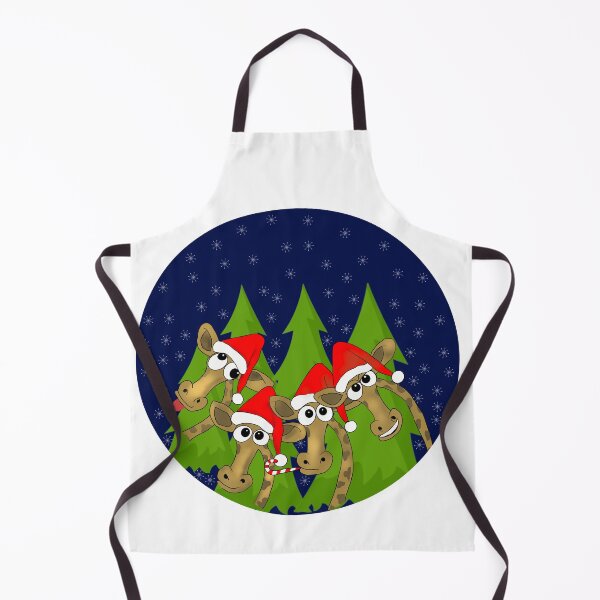 Item preview, Christmas Giraffes Santa Hats designed and sold by Cedarrue.