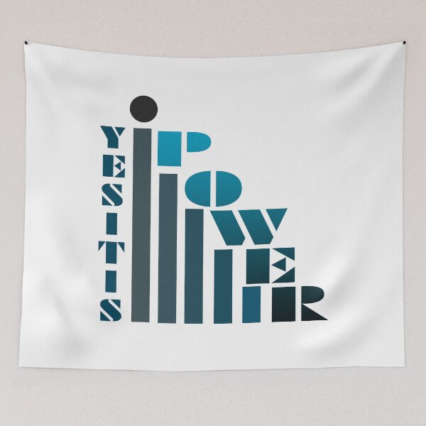Item preview, Yes It is Power, Positive Thinking Art designed and sold by Kenvis-edu.