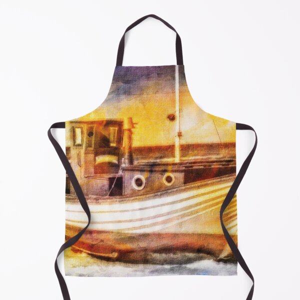 Item preview, Boat Sunset Beach Painting designed and sold by livianasgifts.