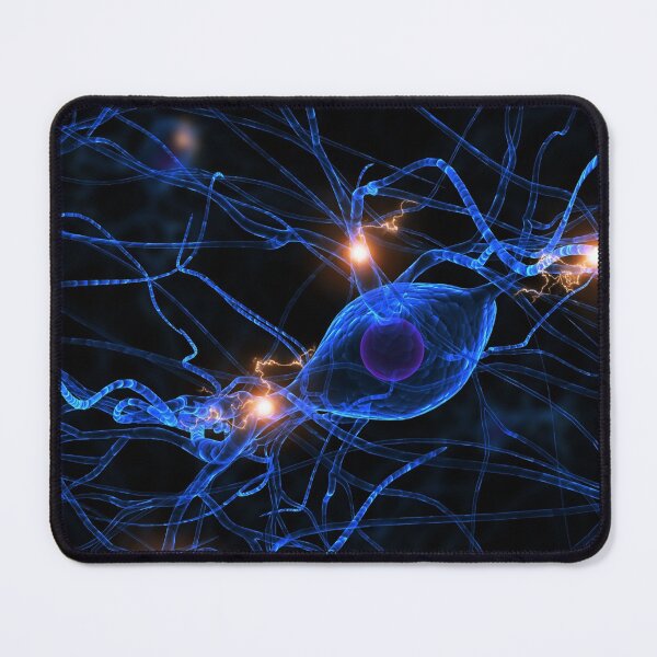 Item preview, ACTIVE NERVE CELL DIGITALLY GENERATED IMAGE MEDICAL LABORATORY SCIENCE designed and sold by Hippiesole.