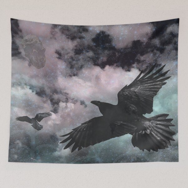 Item preview, Spirit Ravens travel to the Land of the Dead designed and sold by Loveday Funck.