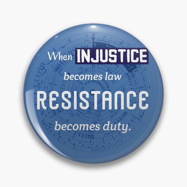 Item preview, When Injustice Becomes Law. Jefferson Resistance Quote designed and sold by Rebel-Design.