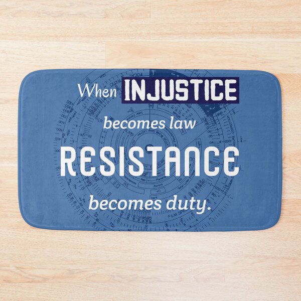 Item preview, When Injustice Becomes Law. Jefferson Resistance Quote designed and sold by Rebel-Design.