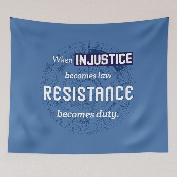 Item preview, When Injustice Becomes Law. Jefferson Resistance Quote designed and sold by Rebel-Design.