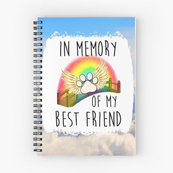 Item preview, Pet loss in memory rainbow bridge dog cat memorial keepsake paw print puppy kitten bird fish companion  designed and sold by tiffanator606.