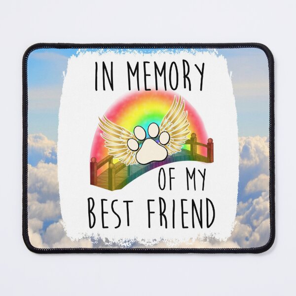 Item preview, Pet loss in memory rainbow bridge dog cat memorial keepsake paw print puppy kitten bird fish companion  designed and sold by tiffanator606.