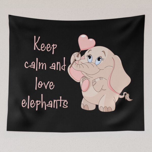 Item preview, Keep Calm And Love Elephants designed and sold by Nesro34.