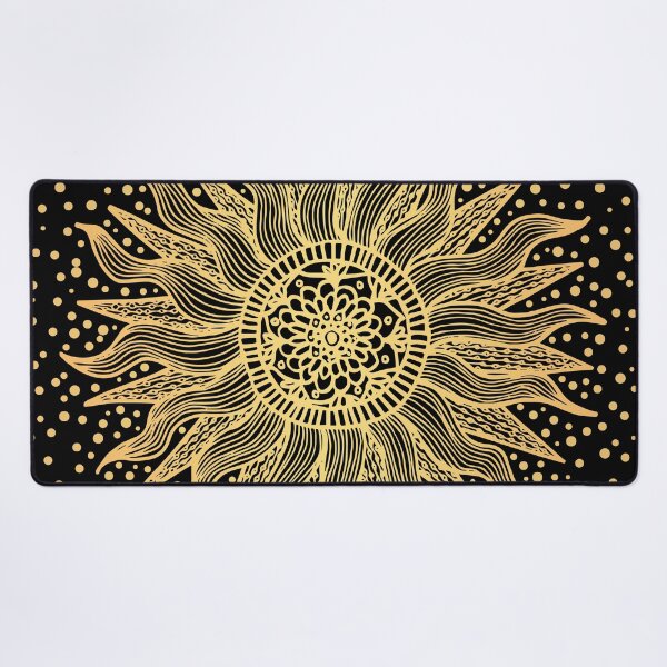 Item preview, Black and Gold Sun Mandala Confetti designed and sold by Julie Erin Designs.