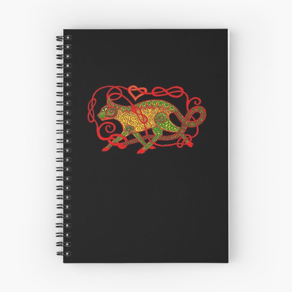 Item preview, Celtic Cat #15 green and red designed and sold by ingridthecrafty.