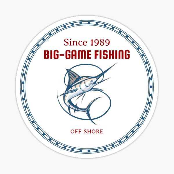 Big Game Fishing Stickers for Sale, Free US Shipping