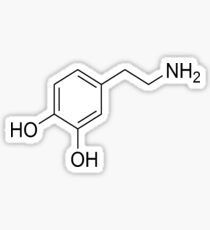 Dopamine Molecule Sticker