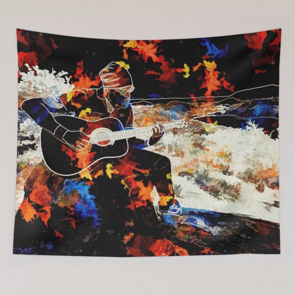 Item preview, Abstract Guitarist designed and sold by Inez-kemmy.
