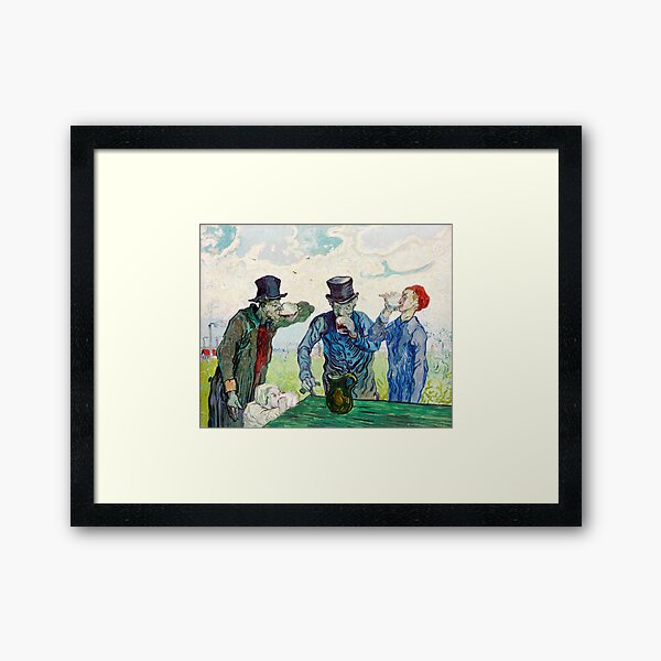 Aperçu de l'œuvre Les buveurs de Vincent Van Gogh créée et vendue par Adrplatinium.