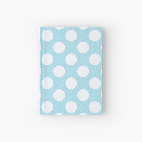Blue Large Polka Dot Pattern Hardcover Journal