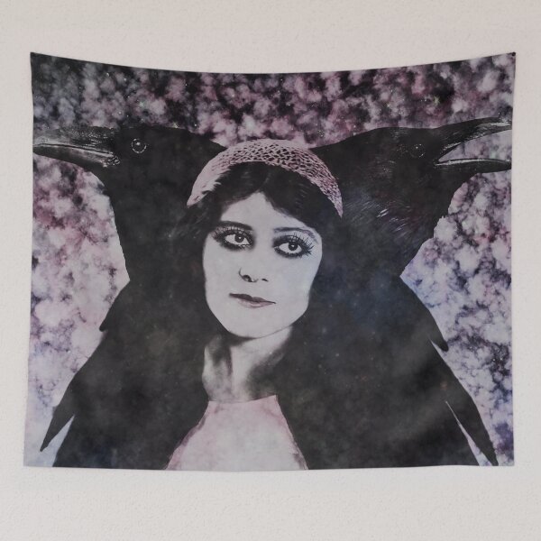 Item preview, The Raven Faces of the Morrigan designed and sold by Loveday Funck.