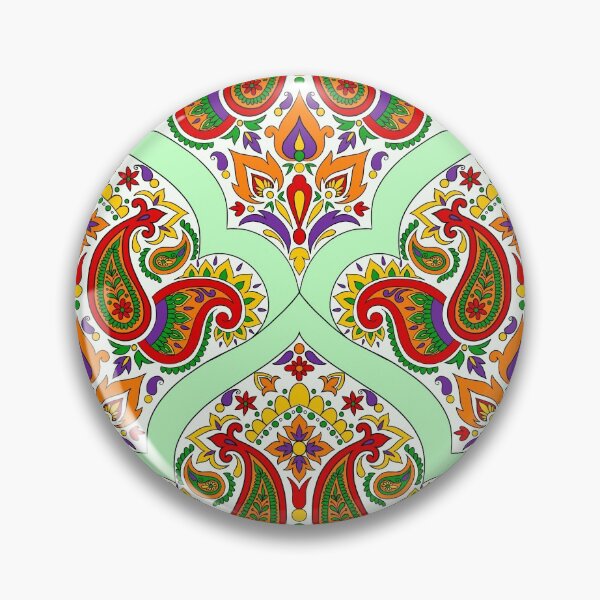 Item preview, Seamless Paisley Pattern - light green, mint designed and sold by SemDesigns1.