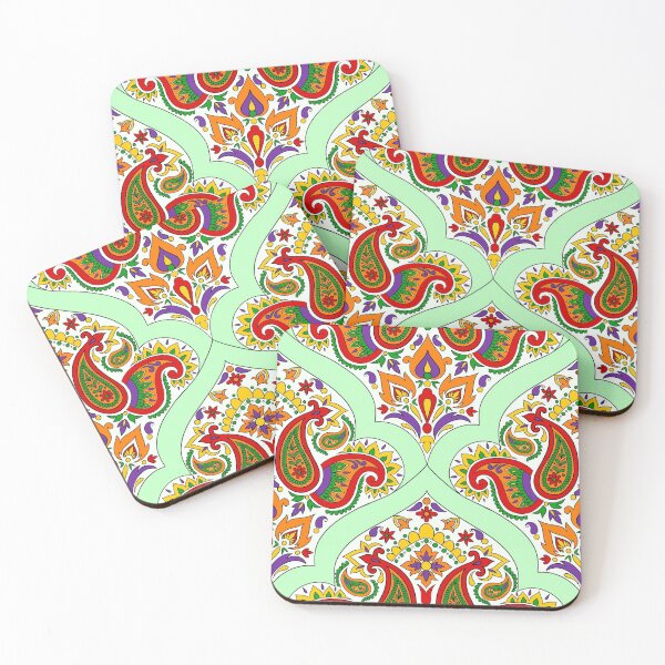 Item preview, Seamless Paisley Pattern - light green, mint designed and sold by SemDesigns1.