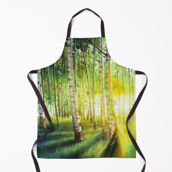 Item preview, Green Forest Watercolor Painting designed and sold by livianasgifts.