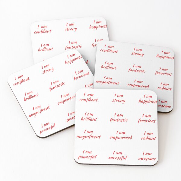 Item preview, affirmation stickers pack, RED designed and sold by Pugnaciousprint.