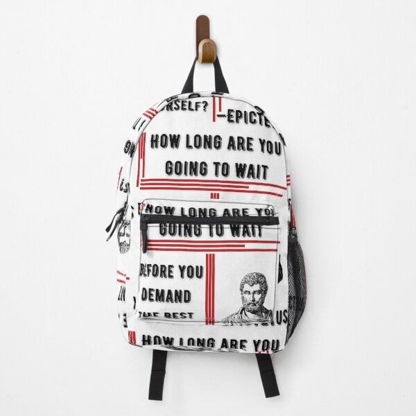 Item preview, HOW LONG ARE YOU GOING TO WAIT? | STOIC QUOTE | EPICTETUS designed and sold by Stoicwis.