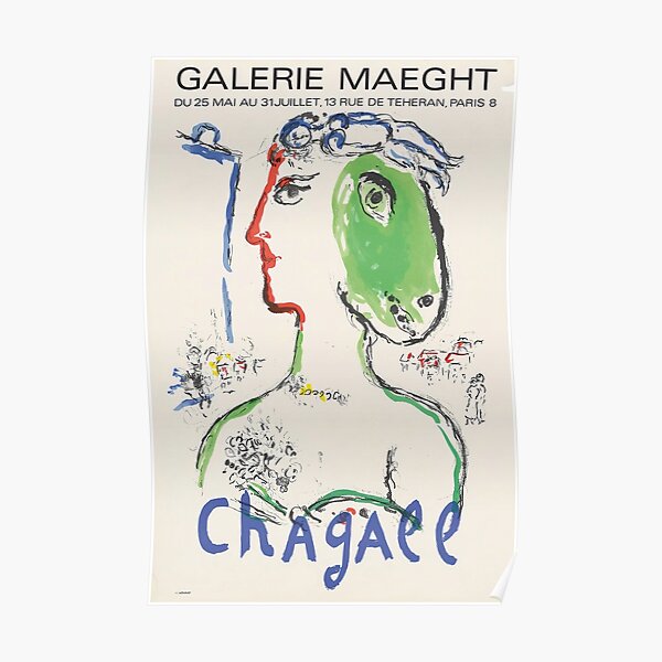 Affiche d'art de l'exposition Marc Chagall Poster