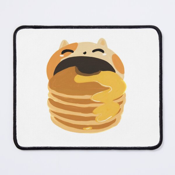 Item preview, Pop cat click eat yummy pancake designed and sold by auraiwhale.