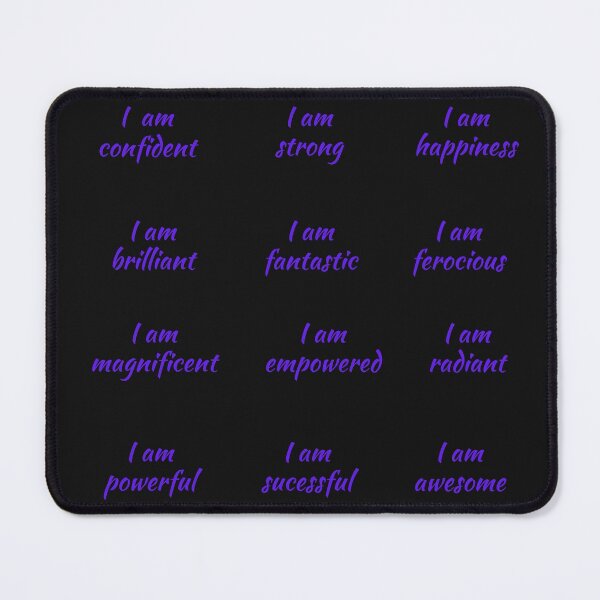 Item preview, positive affirmation stickers pack, blue designed and sold by Pugnaciousprint.