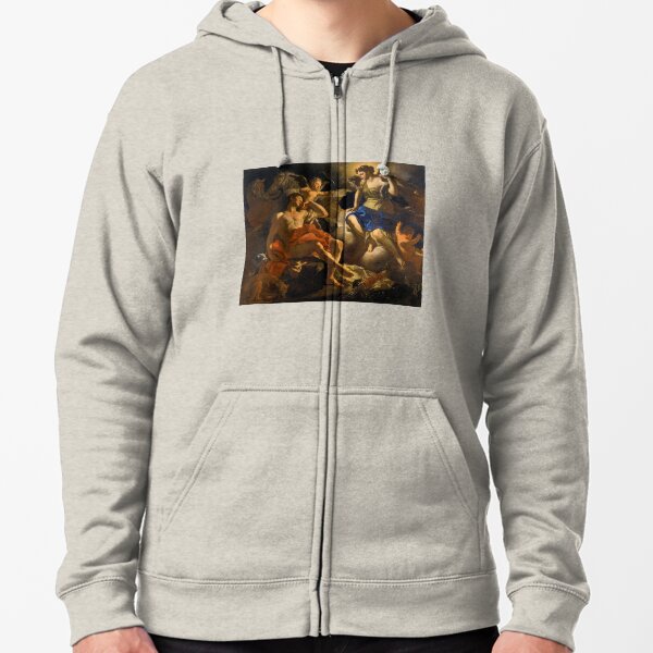 Diana and Endymion by Francesco Solimena (c1710) Zipped Hoodie