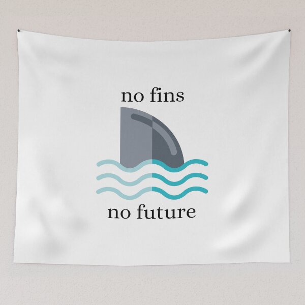 Item preview, No Fins No Future designed and sold by Lucy-Goosey-.