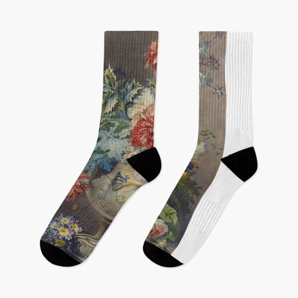 Item preview, Bouquet of Flowers in a Vase (after 1802) painting in high resolution by Georgius Jacobus johannes van Os designed and sold by Sneh Universe.