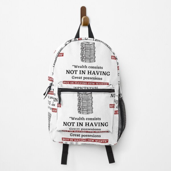 Item preview, WEALTH CONSISTS NOT IN HAVING | STOIC QUOTE | EPICTETUS designed and sold by Stoicwis.