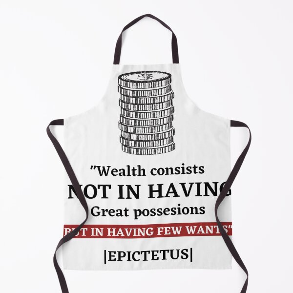 Item preview, WEALTH CONSISTS NOT IN HAVING | STOIC QUOTE | EPICTETUS designed and sold by Stoicwis.